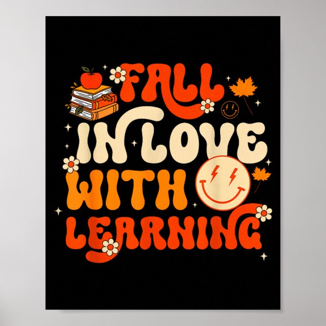 Fall In Love With Learning Autum Thanksgiving Teac Poster (Framsidan)