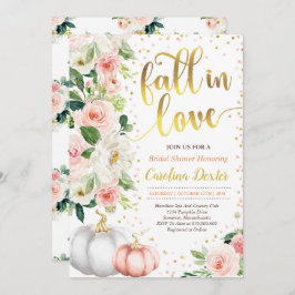 Fall Inbjudningskort för möhippan faller i Kärlek