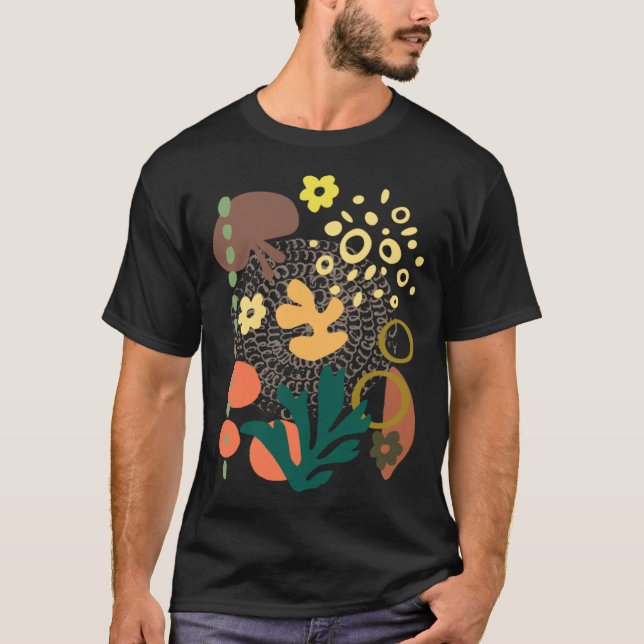 FALL INSPIRED Abstract  COZY AUTUMN T Shirt (Framsida)