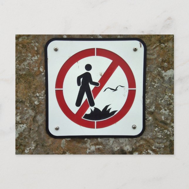 Fall inte av Cliff Postcard Vykort (Framsida)