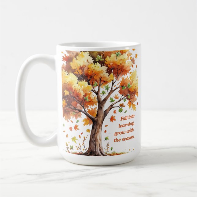 Fall Into Learning – Inspirational Autumn  Kaffemugg (Vänster)
