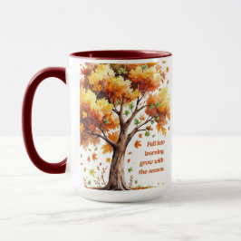 Fall Into Learning – Inspirational Autumn Mugg