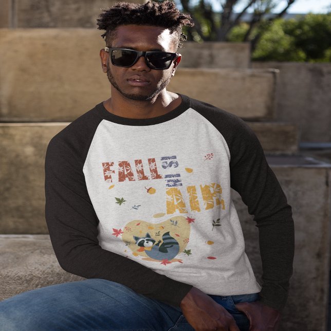 Fall Is in the Air Raccoon Autumn T Shirt (Fall Is in the Air Raccoon Autumn T-Shirt)