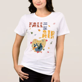 Fall Is in The Air Raccoon Autumn T Shirt