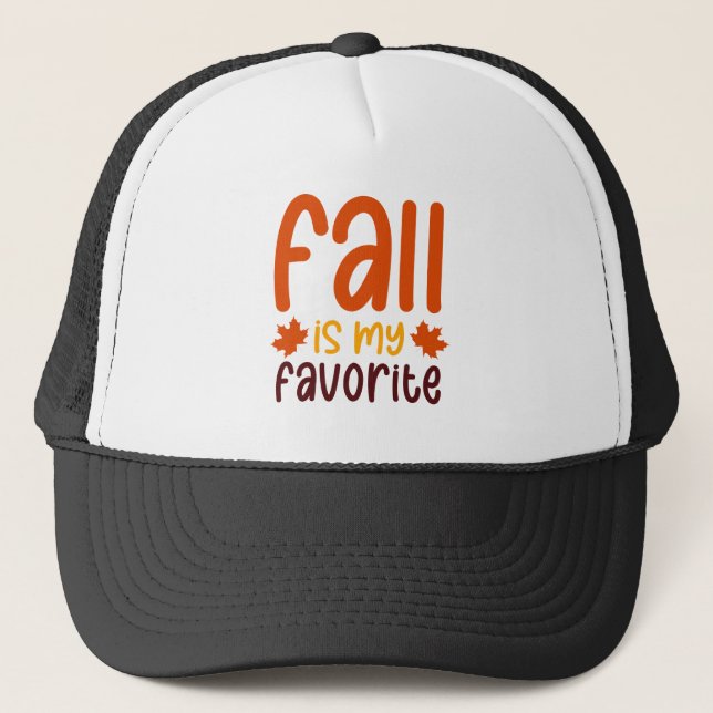 Fall Is My Favorite - Cozy Autumn Quote Design Keps (Framsida)