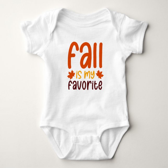 Fall Is My Favorite - Cozy Autumn Quote Design T Shirt (Framsida)