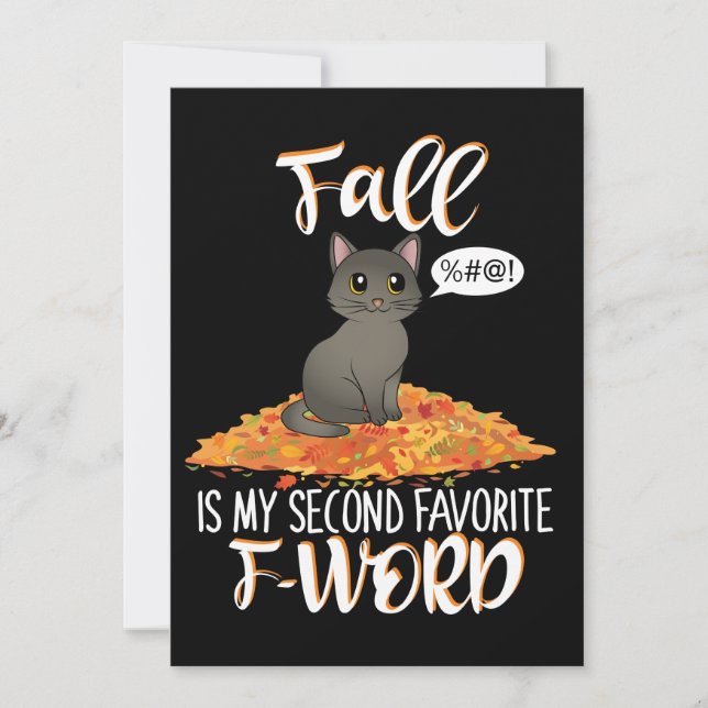 Fall is My Second Favorite F-Word - Cute Cat (Framsida)