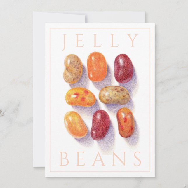 FALL JELLY BEANES 5 x 7-platta kort (Framsida)