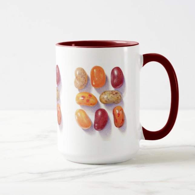 FALL JELLY BEANS Tall Maroon Combo Mugg (Höger)