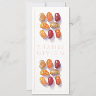 FALL JELLY BEANS Thanksgiving 4x9,25 Platt Kort