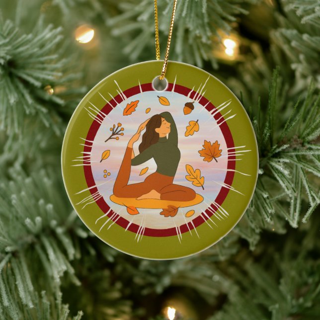 Fall Julgransprydnad Keramik (Träd)