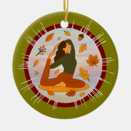 Fall Julgransprydnad Keramik