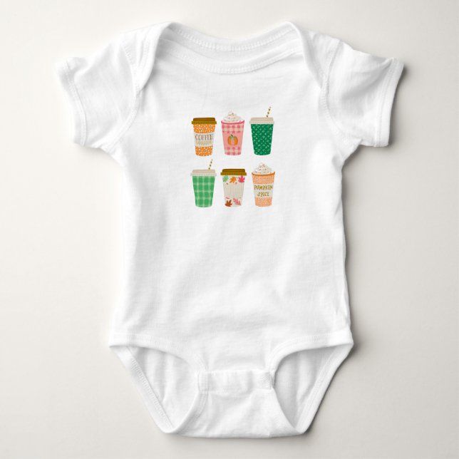 Fall Kaffe koppar | Pumpkin Spice Latte hösten T Shirt (Framsida)