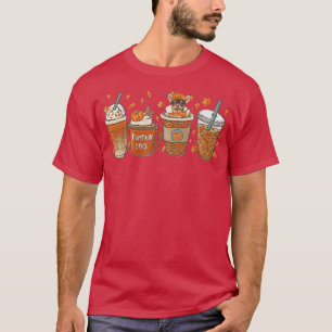 Fall kaffe Pumpkin Spice Latte Iced Autumn Chihua T Shirt