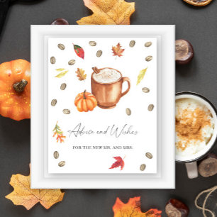 Fall Kaffe - Råd och Önskemål för Newlyweds Poster