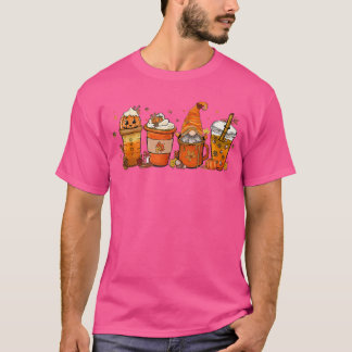Fall Kaffepumpkin Spice Latte Iced Warm Mysigt Aut T Shirt