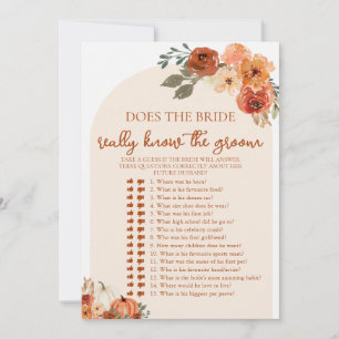 Fall Känner Bride-verkligen till Groom Game? Inbjudningar