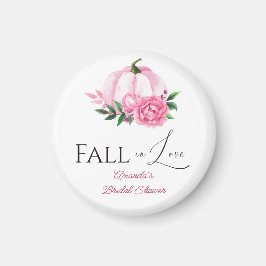 Fall Kärlek Rosa Pumpkin Rustic Möhippa Magnet