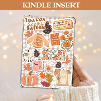 Fall Kindle Infoga Mysigt bokningspumpning för hös Julkort