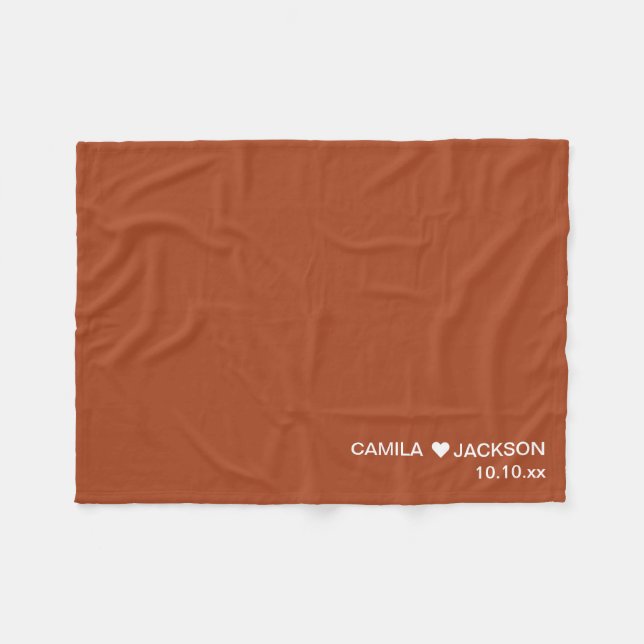 Fall-Landsbyggsbröllopets felsökningsfavoriter Fleecefilt (Framsidan (Horisontell))