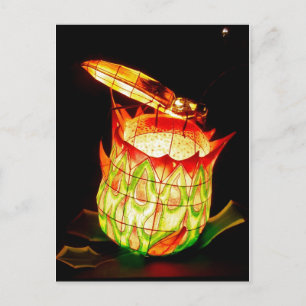 Fall Lantern Festival Firefly Vykort