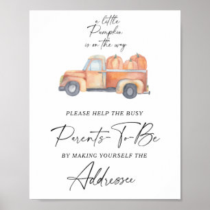 Fall lastbil - Hjälp till Business Parents to be A Poster