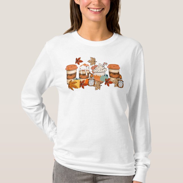 Fall Latte T-shirt (Framsida)