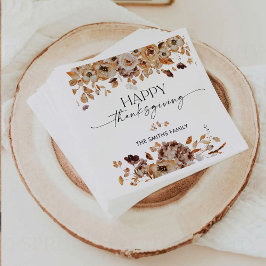Fall Leaves Thanksgiving Dinner Paper Napkin Pappersservett