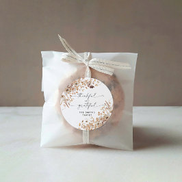 Fall Leaves Thanksgiving Dinner Sticker Runt Klistermärke