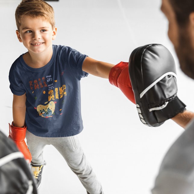 Fall ligger i Luft med att byta Raccoon T Shirt (Fall Is In Air With Swinging Raccoon T-Shirt)