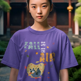 Fall ligger i Luft med att byta Raccoon T Shirt