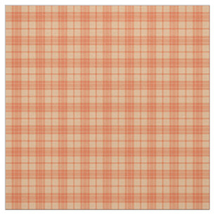 Fall Light Orange Tartan Mönster Fabric Tyg