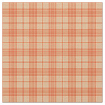 Fall Light Orange Tartan Mönster Fabric