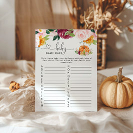 Fall, lilla pumpa baby namn tävling