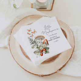 Fall, liten babydusch för svampar pappersservett