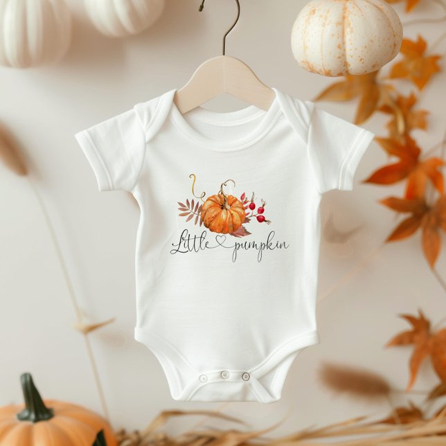 Fall, liten pumpa, baby, kroppsdräkt t shirt (Skapare uppladdad)
