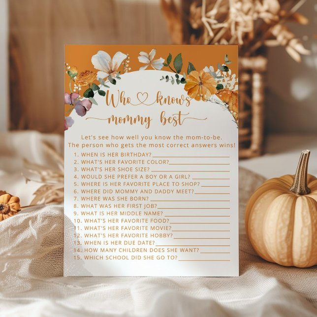 Fall, liten pumpa Vem vet vad mamma spelar bäst (Skapare uppladdad)