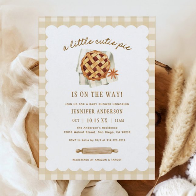 Fall Little Cutie Paj Baby Shower Inbjudningar (Skapare uppladdad)