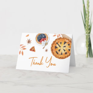 Fall Little Cutie Paj Baby Shower Tack Kort
