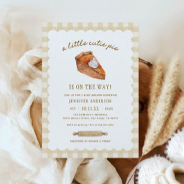 Fall Little Cutie Pumpkin Paj Baby Shower Inbjudningar