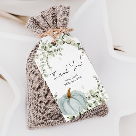 Fall Little Pumpkin Baby Shower Favor Tack Presentetikett