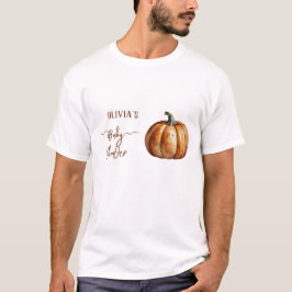 Fall Little Pumpkin Baby Shower T Shirt