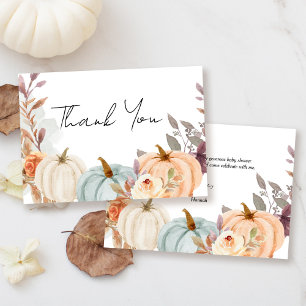 Fall Little Pumpkin Baby Shower Tack Kort
