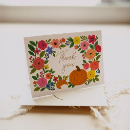 Fall Little Pumpkin Baby Shower Tack Kort