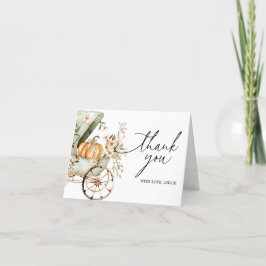 Fall Little Pumpkin Baby Shower Tack Kort