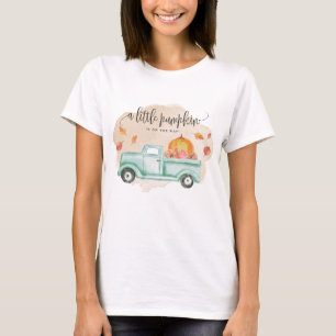 Fall Little Pumpkin Farm Lastbil, Mamma to be T Shirt