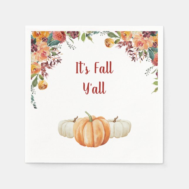 Fall Little Pumpkin OSA Responcard Card Pappersservett (Framsidan)