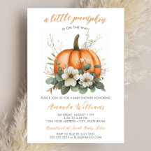 Fall Little Pumpkin på Way Baby Shower
