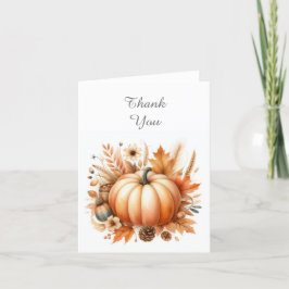 Fall Little Pumpkin Tackkort Card