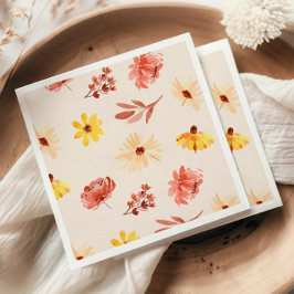 Fall Little Wildblomma Birthday eller Shower Pappersservett
